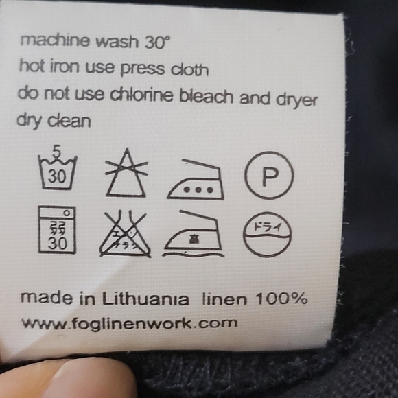 Fog Linen Work sleeveless shift tank tshirt midi dress black small - Picture 5 of 6